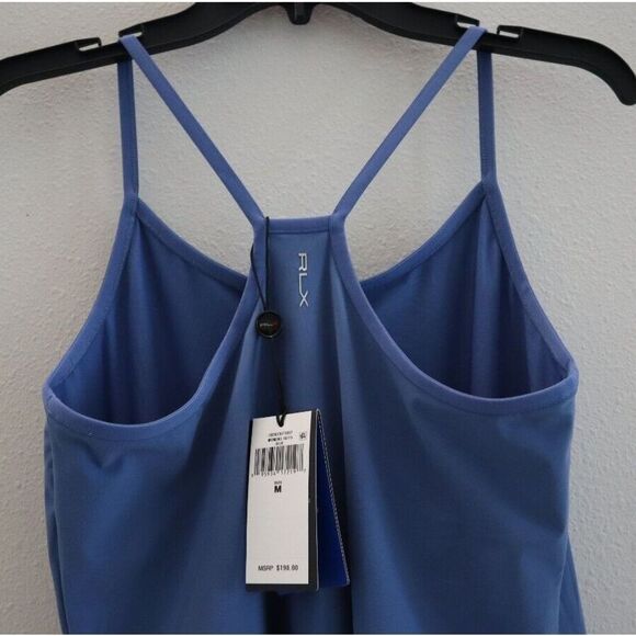 Ralph Lauren RLX Women Sz M Blue Racerback Athletic Golf/Tennis Skort Dress $198 - Picture 4 of 15